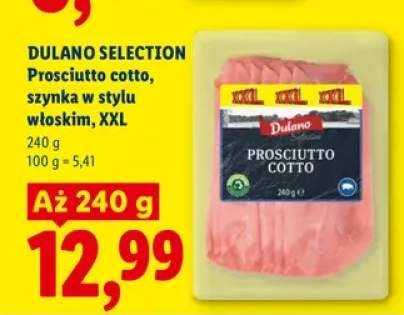 Prosciutto cotto szynka w stylu włoskim Dulano Selection XXL