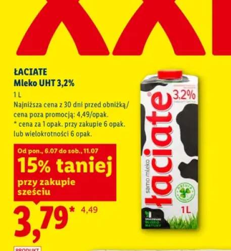 Mleko UHT 3,2% Łaciate