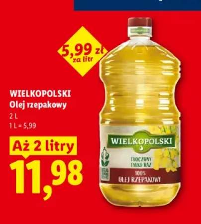 Olej rzepakowy Wielkopolski