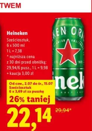 Piwo Heineken 6-pak