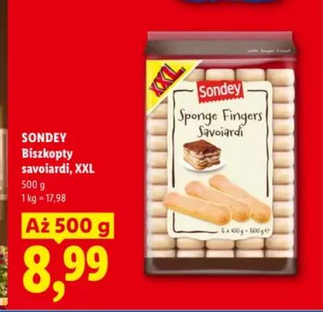 Biszkopty savoiardi Sondey XXL