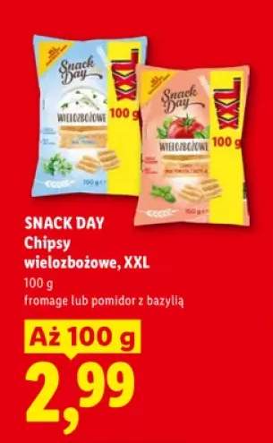 Chipsy wielozbożowe fromage XXL Snack Day +1 wariant