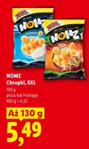 Chrupki pizza XXL Nomz +1 wariant
