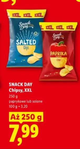 Chipsy paprykowe XXL Snack Day +1 wariant