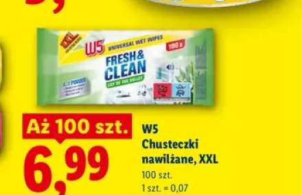 Chusteczki nawilżane W5 XXL