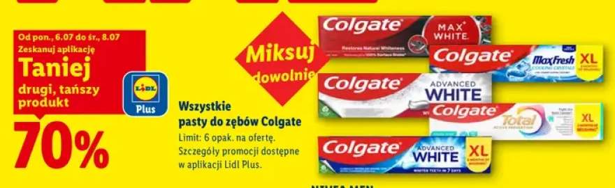 Pasty do zębów Colgate +4 warianty