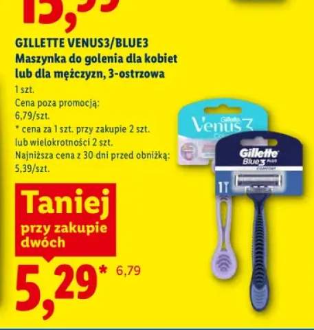 Maszynka do golenia Gillette Venus 3 +1 wariant