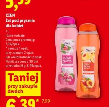 Żel pod prysznic dla kobiet Cien Jaśminowa Oaza +1 wariant
