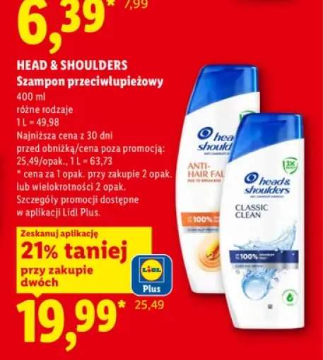 Szampon przeciwłupieżowy Head & Shoulders Anti-Hair Fall +1 wariant