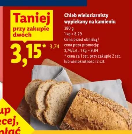 Chleb wieloziarnisty wypiekany na kamieniu