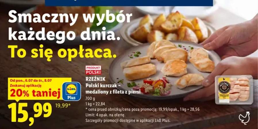 Medaliony z fileta z piersi kurczaka Rzeźnik