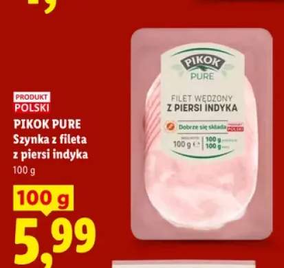 Szynka z fileta z piersi indyka Pikok Pure