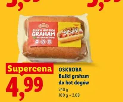 Bułki graham do hot dogów Oskroba