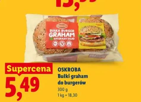 Bułki graham do burgerów Oskroba