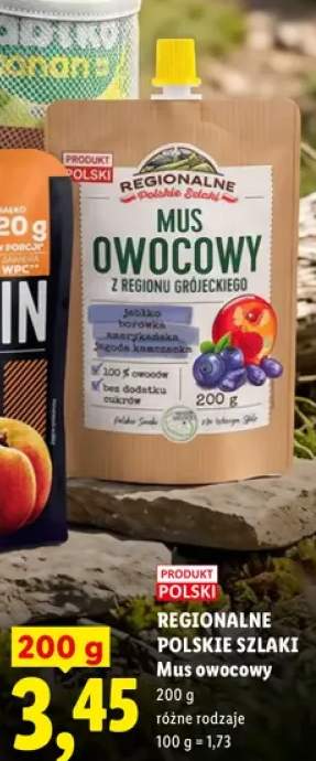 Mus owocowy jabłko borówka amerykańska jagoda kamczacka Regionalne Polskie Szlaki