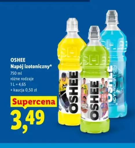 Napój izotoniczny Oshee cytrynowy +2 warianty