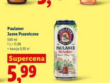Piwo Paulaner Jasne Pszeniczne