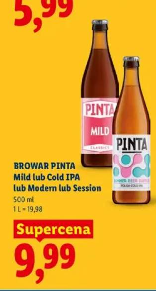 Piwo Browar Pinta Mild +3 warianty