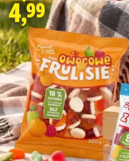 Żelki nadziewane Sweet Corner Owocowe Frulisie +1 wariant