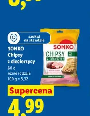 Chipsy z ciecierzycy Sonko