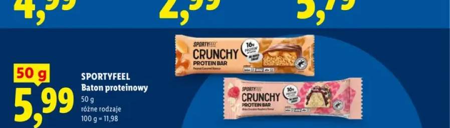 Baton proteinowy Sportyfeel Crunchy Peanut Caramel +1 wariant