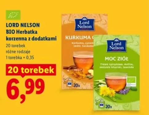 Herbatka korzenna z dodatkami Lord Nelson BIO Moc Ziół +1 wariant