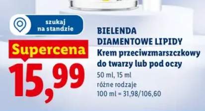 Krem przeciwzmarszczkowy do twarzy Bielenda Diamentowe Lipidy +1 wariant