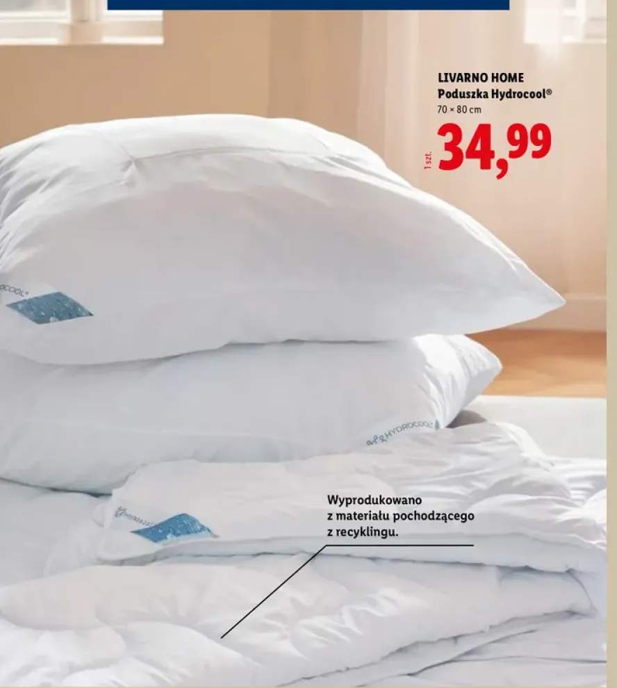 Poduszka Livarno Home Hydrocool 70x80 cm