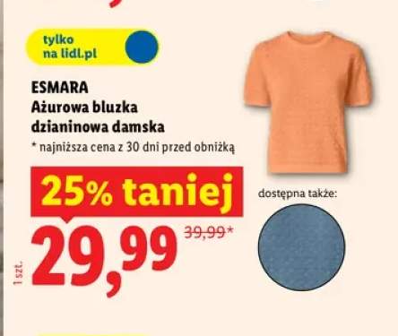 Ażurowa bluzka dzianinowa damska Esmara