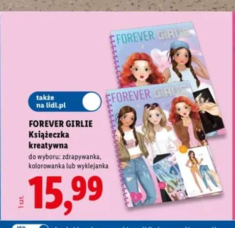 Książeczka kreatywna zdrapywanka Forever Girlie +2 warianty