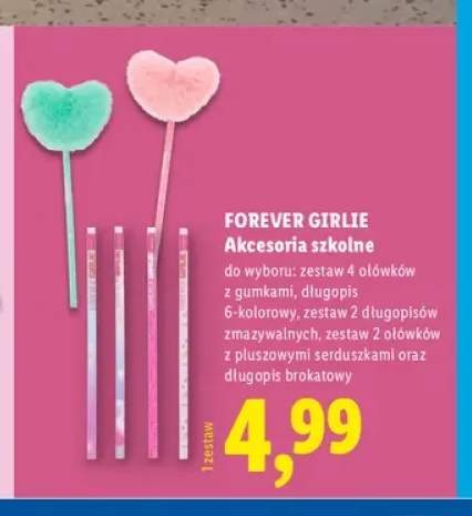 Ołówki z gumkami Forever Girlie 4-pak +4 warianty