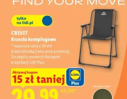 Krzesło kempingowe Crivit