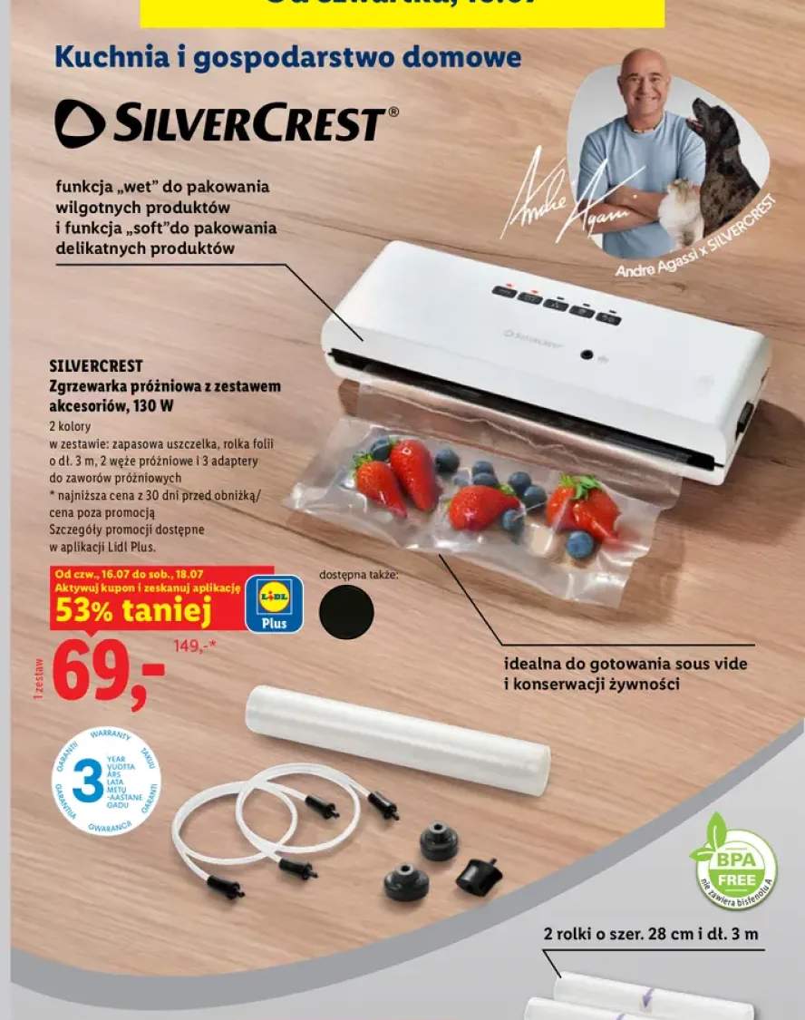 Zgrzewarka próżniowa z zestawem akcesoriów Silvercrest 130W