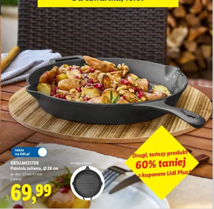 Patelnia żeliwna Grillmeister +1 wariant