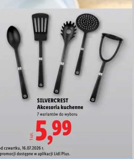 Łyżka kuchenna Silvercrest +4 warianty