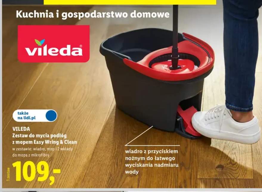 Zestaw do mycia podłóg z mopem Vileda Easy Wring & Clean