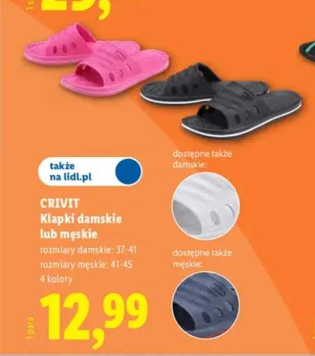 Klapki damskie Crivit +1 wariant
