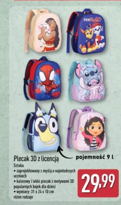 plecak dziecięcy