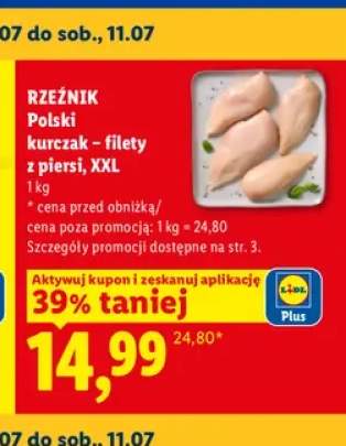 Filety z piersi kurczaka polskie XXL Rzeźnik