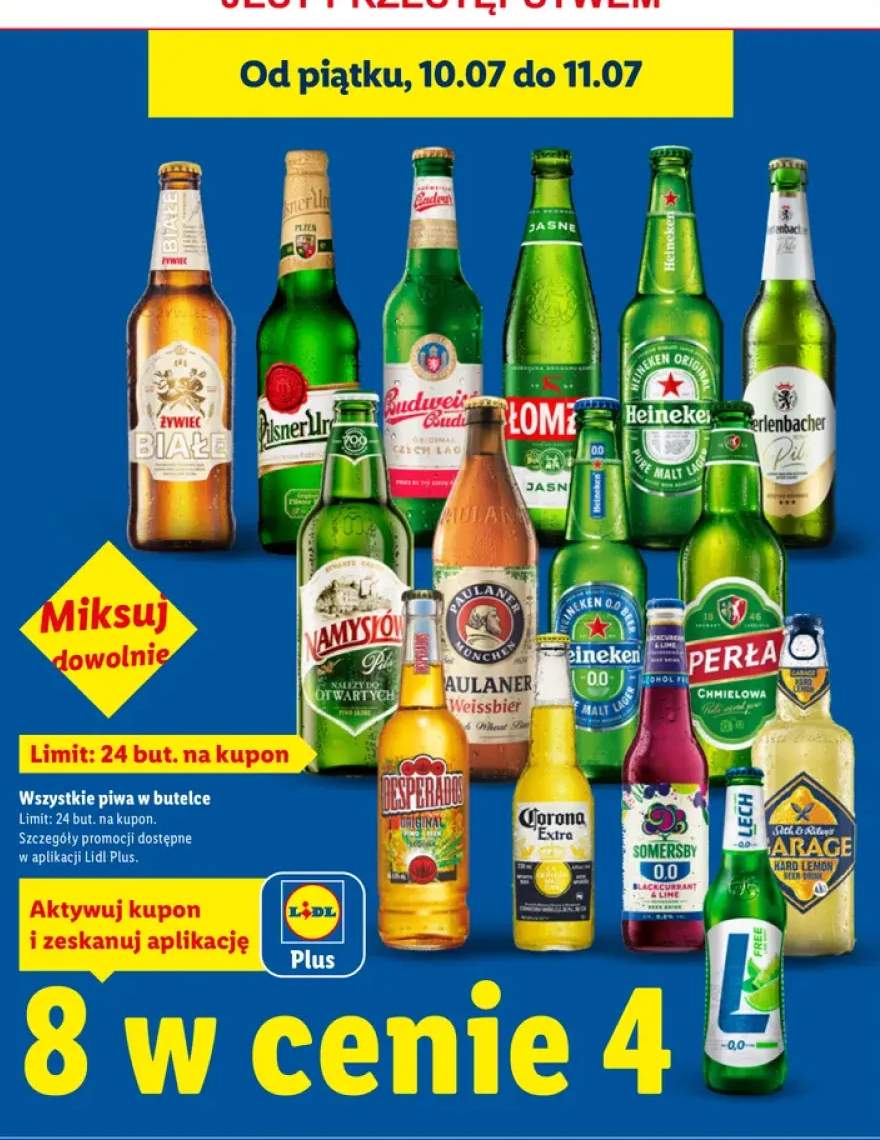 Piwa w butelce +15 wariantów