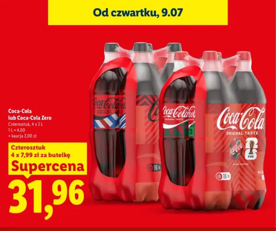 Napój gazowany Coca-Cola Original Taste 4-pak +1 wariant
