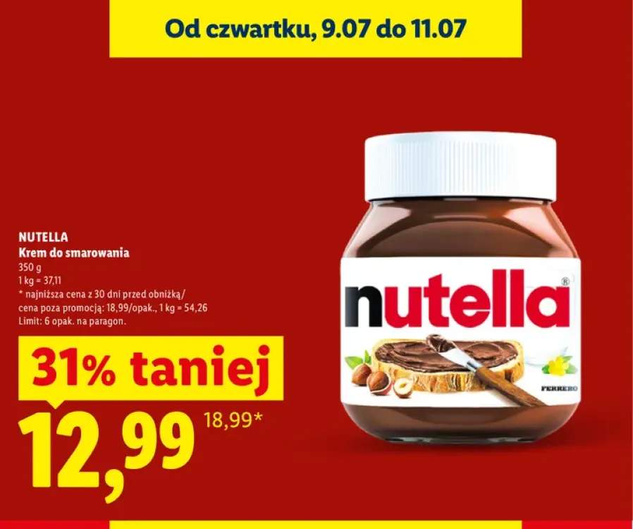 Krem do smarowania Nutella
