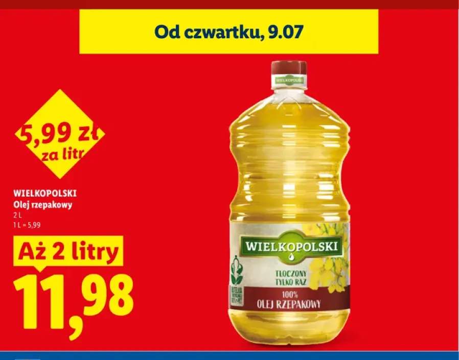 Olej rzepakowy Wielkopolski