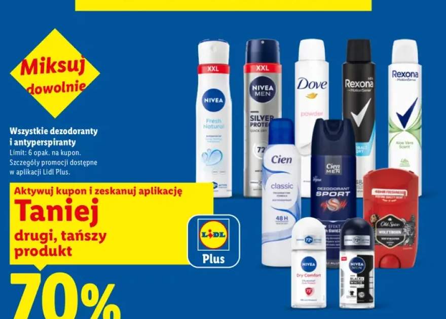 Dezodoranty i antyperspiranty +8 wariantów
