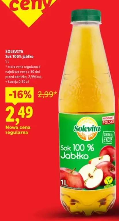 Sok 100% jabłko Solevita