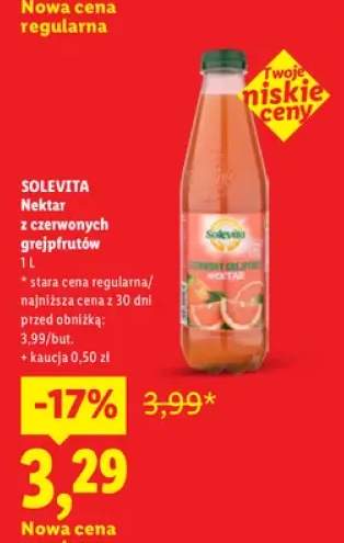 Nektar z czerwonych grejpfrutów Solevita