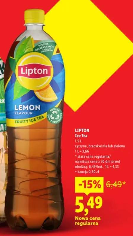 Herbata mrożona Lipton Ice Tea cytryna +2 warianty