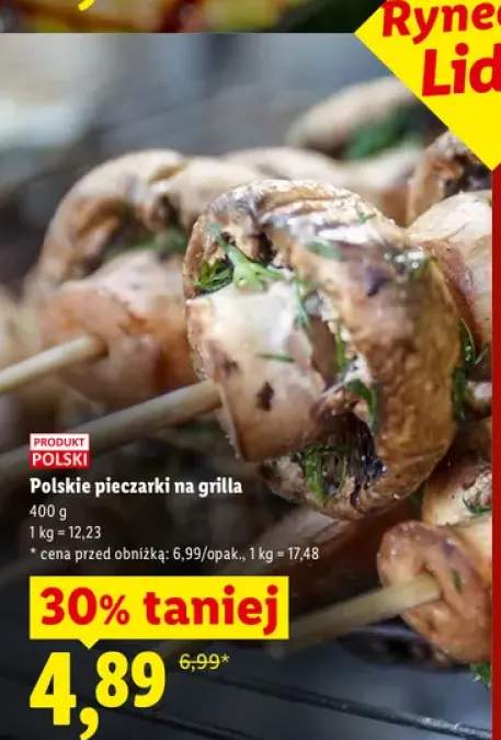 Pieczarki na grilla polskie