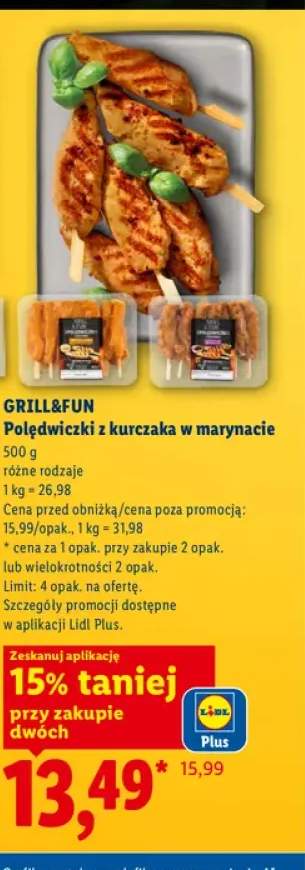 Polędwiczki z kurczaka w marynacie Grill&Fun