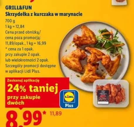 Skrzydelka z kurczaka w marynacie Grill&Fun